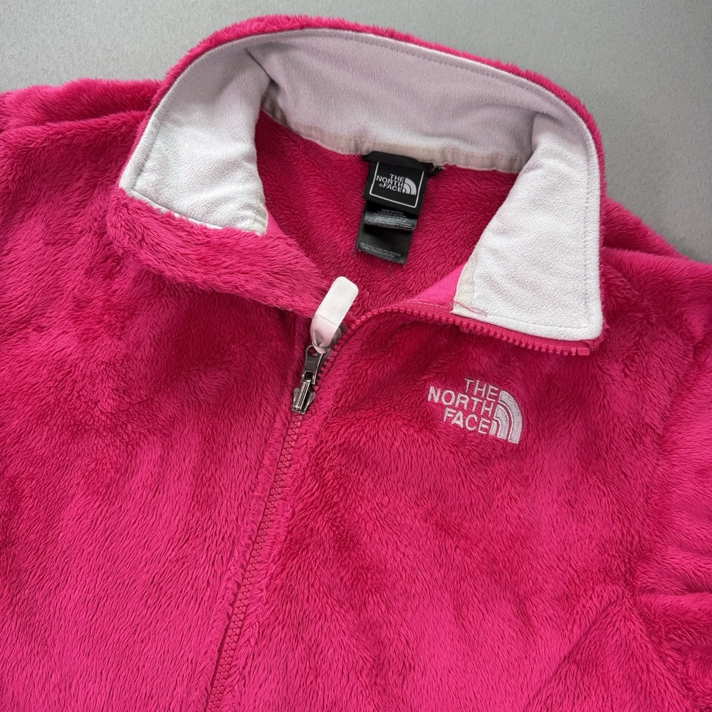 THE NORTH FACE Womens Hot Pink Fuchsia Fleece Zip Up Jacket Size‎ Small